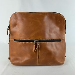 Canyon Outback Leather Brown Backpack